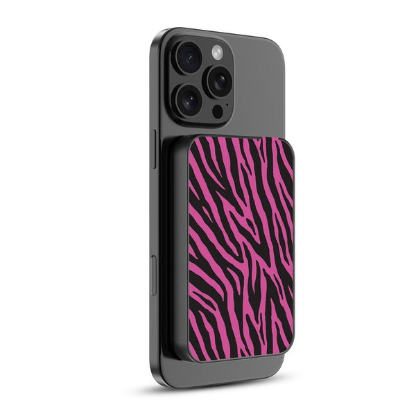 MyBat Design Lab 5000mAh Magnetic Wireless Power Bank - Black - Pink Zebra Print - MPBBAT131-BK-010-2.jpg
