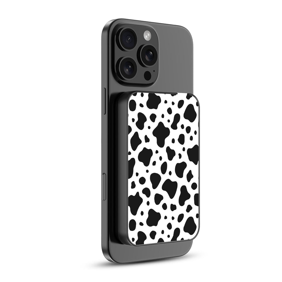 MyBat Design Lab 5000mAh Magnetic Wireless Power Bank - Black - Original Cow Print - MPBBAT131-BK-014-2.jpg