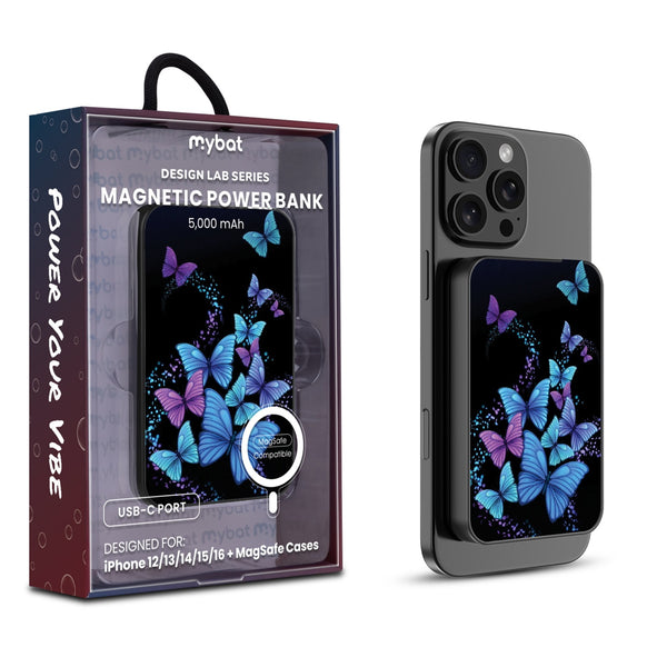 MyBat Design Lab 5000mAh Magnetic Wireless Power Bank - Black - Butterfly Night - MPBBAT131-BK-021-1.jpg