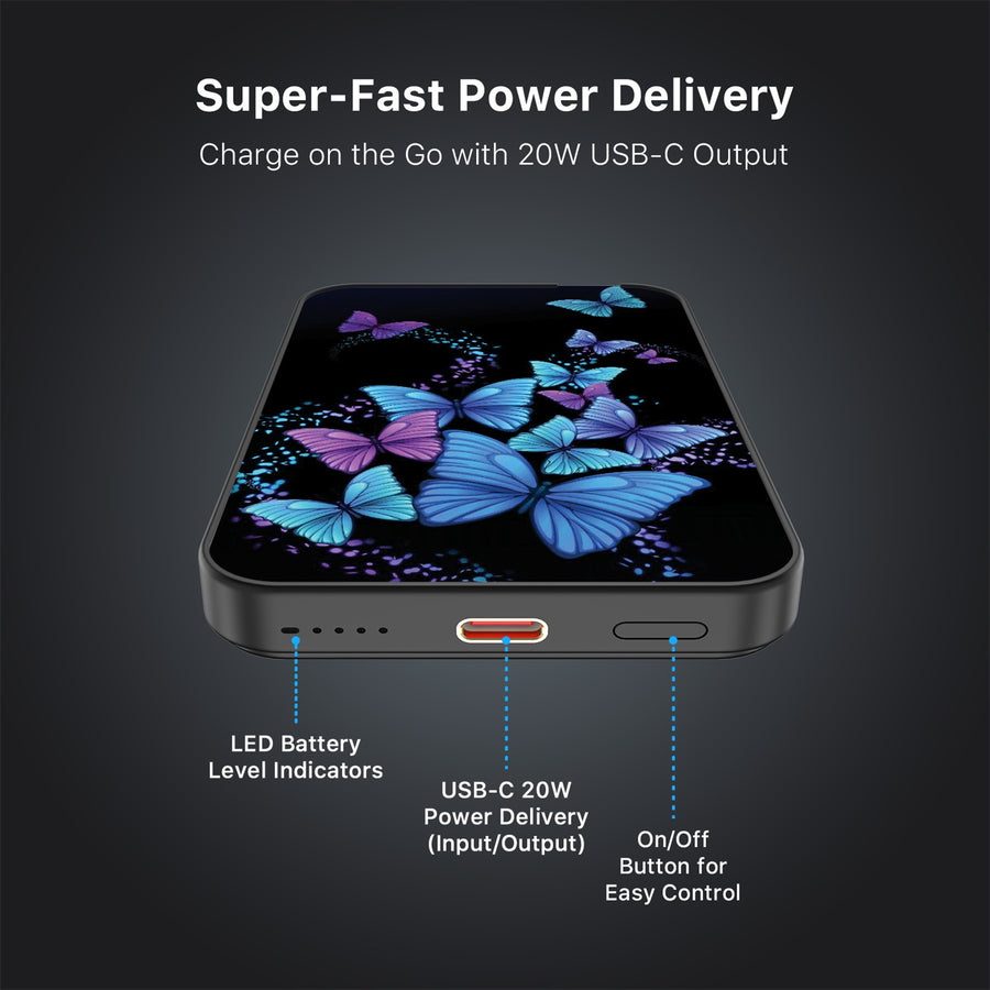 MyBat Design Lab 5000mAh Magnetic Wireless Power Bank - Black - Butterfly Night - MPBBAT131-BK-021-7.jpg