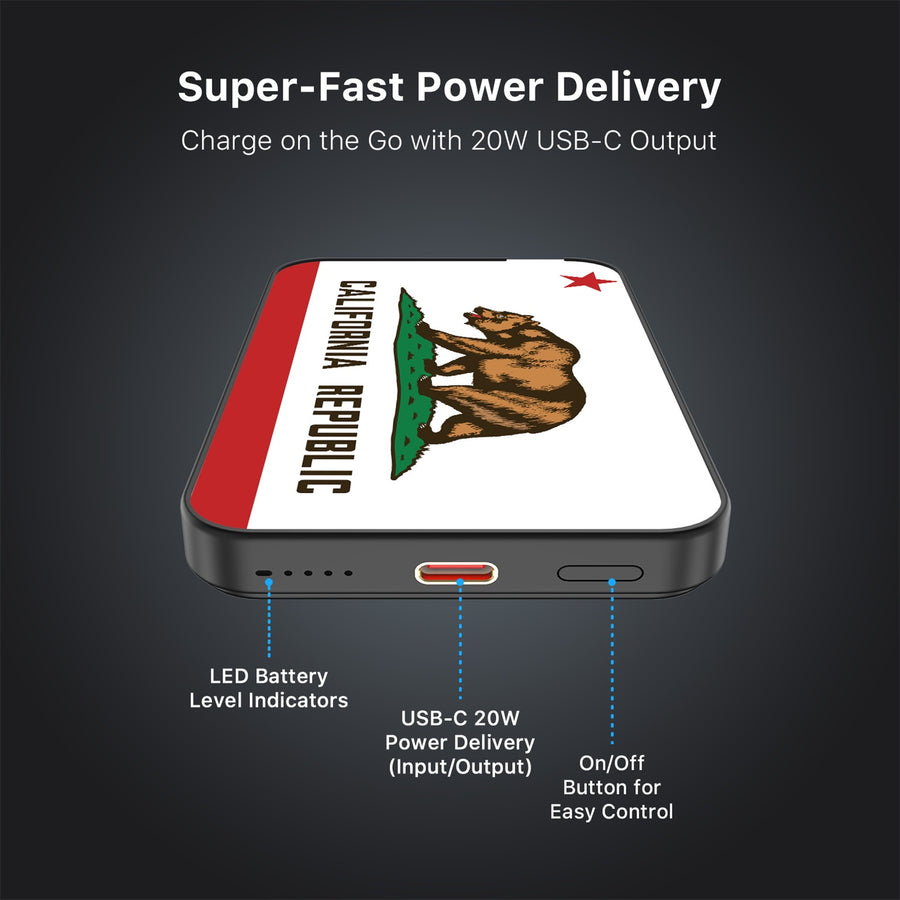 MyBat Design Lab 5000mAh Magnetic Wireless Power Bank - Black - California State Flag - MPBBAT131-BK-027-7.jpg