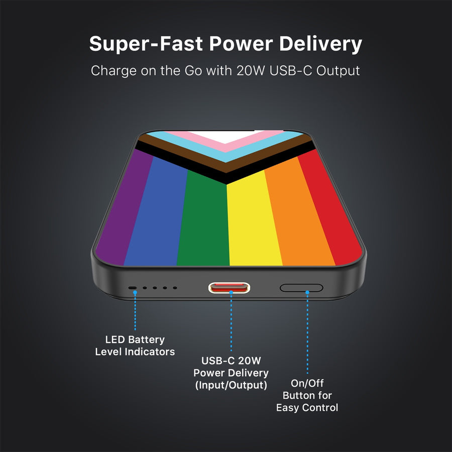 MyBat Design Lab 5000mAh Magnetic Wireless Power Bank - Black - LGBTQ+ Flag - MPBBAT131-BK-034-7.jpg