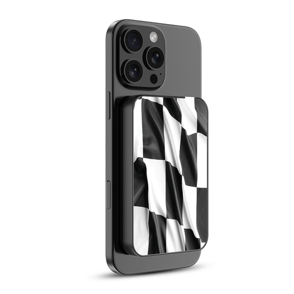 MyBat Design Lab 5000mAh Magnetic Wireless Power Bank - Black - Racing Flag - MPBBAT131-BK-040-2.jpg