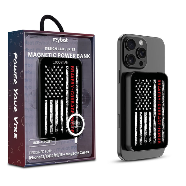 MyBat Design Lab 5000mAh Magnetic Wireless Power Bank - Black - Firefighter Flag - MPBBAT131-BK-041-1.jpg