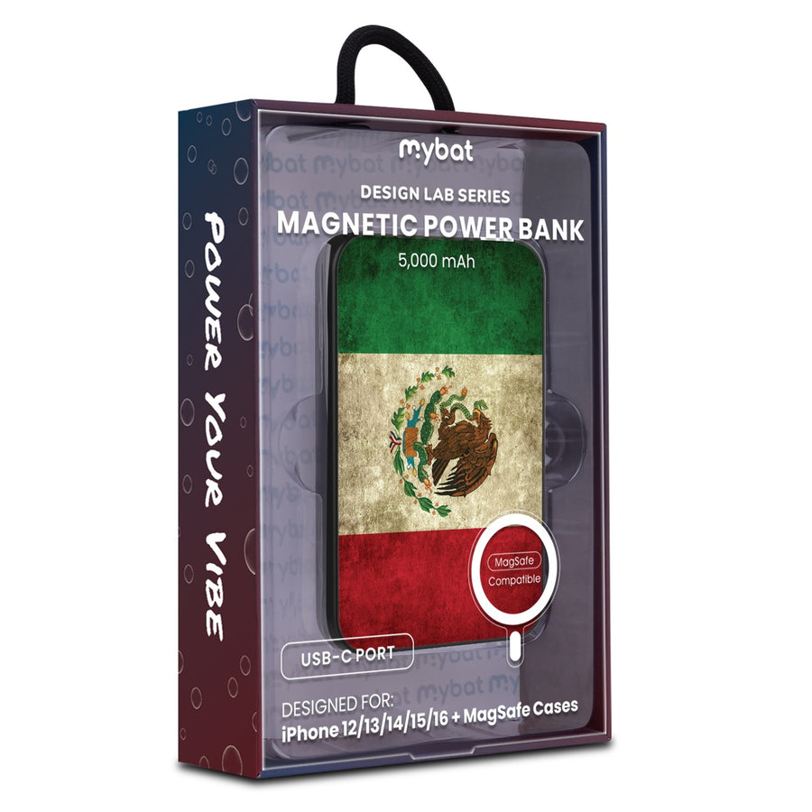 MyBat Design Lab 5000mAh Magnetic Wireless Power Bank - Black - Mexican Flag - MPBBAT131-BK-046-9.jpg