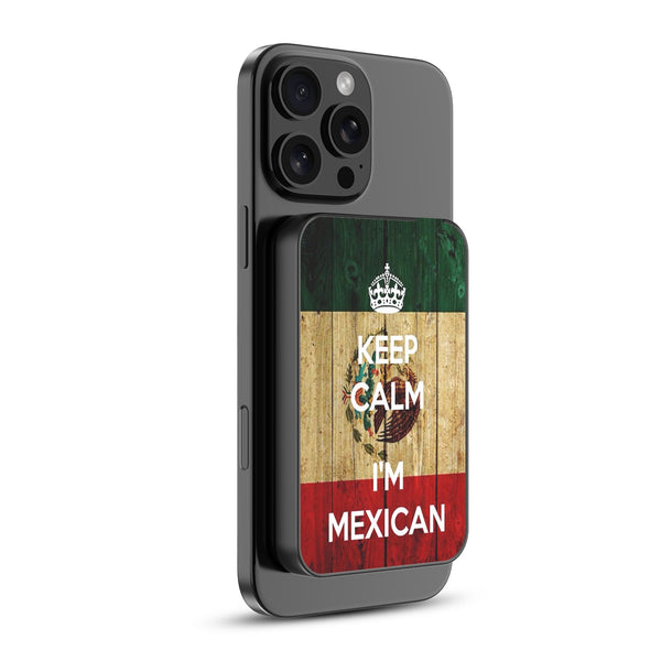 MyBat Design Lab 5000mAh Magnetic Wireless Power Bank - Black - Keep Calm, I'm Mexican - MPBBAT131-BK-051-2.jpg