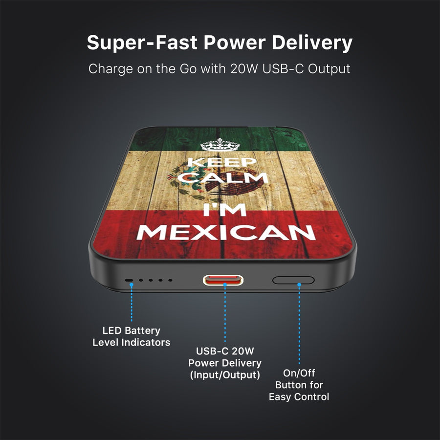 MyBat Design Lab 5000mAh Magnetic Wireless Power Bank - Black - Keep Calm, I'm Mexican - MPBBAT131-BK-051-7.jpg