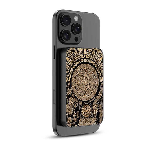 MyBat Design Lab 5000mAh Magnetic Wireless Power Bank - Black - Mayan Calendar - MPBBAT131-BK-052-2.jpg