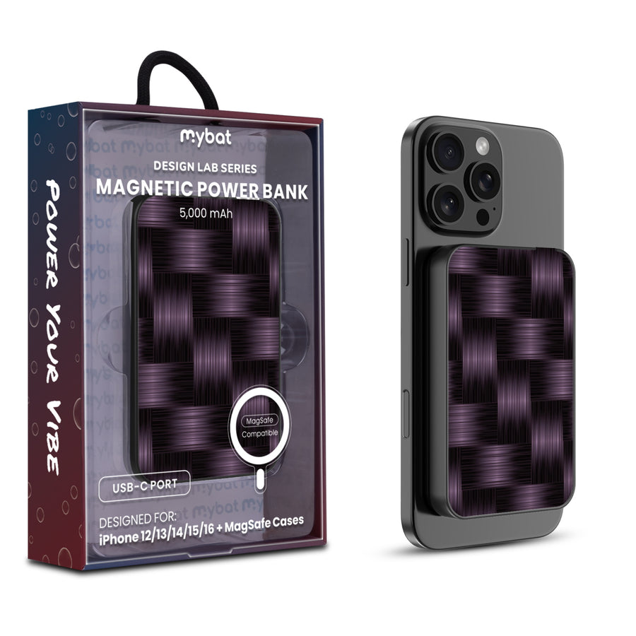 MyBat Design Lab 5000mAh Magnetic Wireless Power Bank - Black - Woven Carbon Fiber - MPBBAT131-BK-085-1.jpg