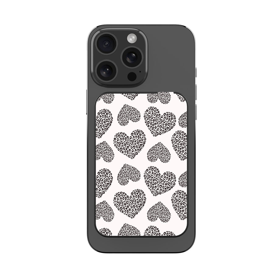 MyBat Design Lab 5000mAh Magnetic Wireless Power Bank - Black - Leopard Print Hearts - MPBBAT131-BK-098-3.jpg
