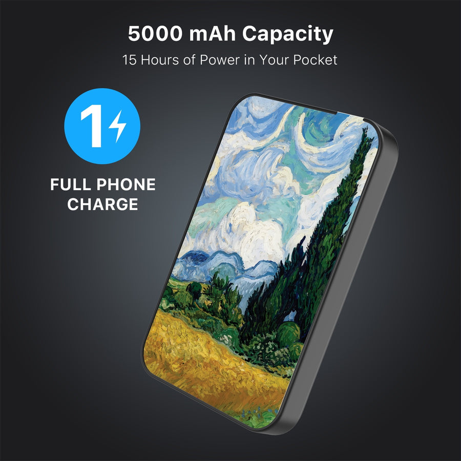 MyBat Design Lab 5000mAh Magnetic Wireless Power Bank - Black - Impressionist Painting - MPBBAT131-BK-105-8.jpg