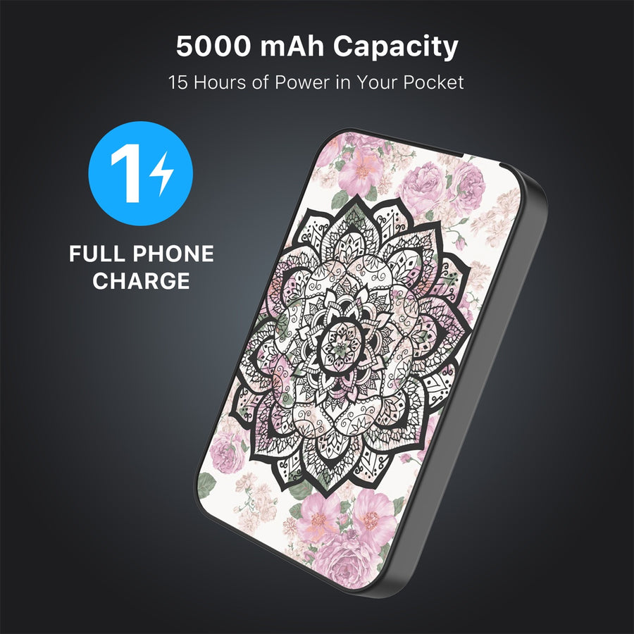 MyBat Design Lab 5000mAh Magnetic Wireless Power Bank - Black - Mandala - MPBBAT131-BK-113-8.jpg