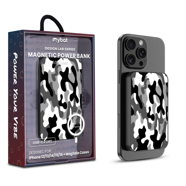 MyBat Design Lab 5000mAh Magnetic Wireless Power Bank - Black - Black & White Camouflage - MPBBAT131-BK-122-1.jpg
