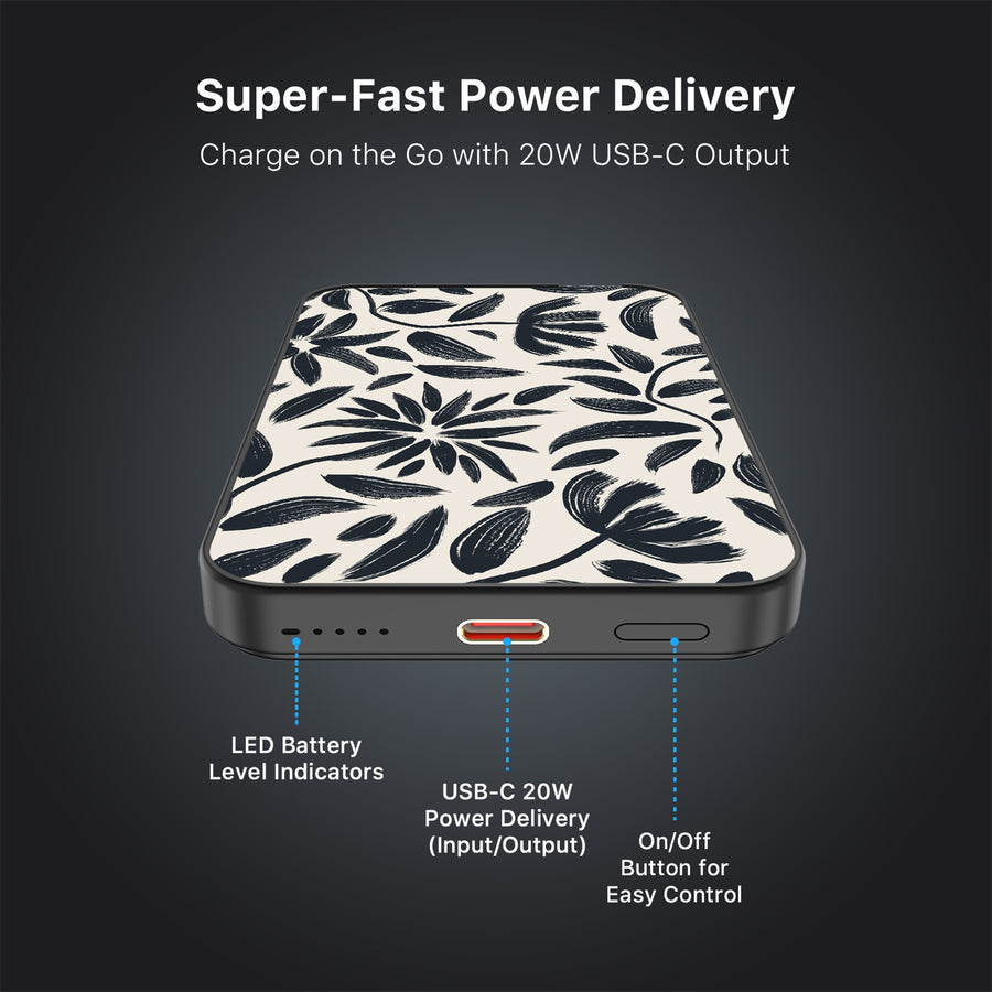 MyBat Design Lab 5000mAh Magnetic Wireless Power Bank - Black - Vintage Floral - MPBBAT131-BK-124-7.jpg
