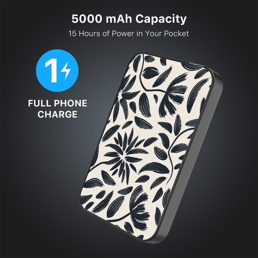 MyBat Design Lab 5000mAh Magnetic Wireless Power Bank - Black - Vintage Floral - MPBBAT131-BK-124-8.jpg