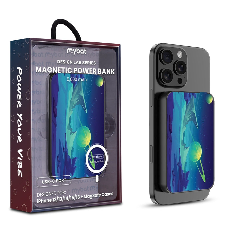 MyBat Design Lab 5000mAh Magnetic Wireless Power Bank - Black - Out Of This World