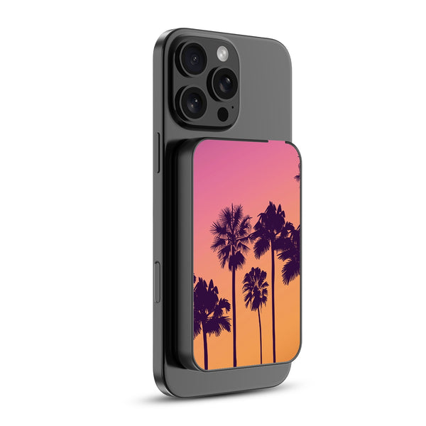 MyBat Design Lab 5000mAh Magnetic Wireless Power Bank - Black - Palm Tree Sunset - MPBBAT131-BK-136-2.jpg