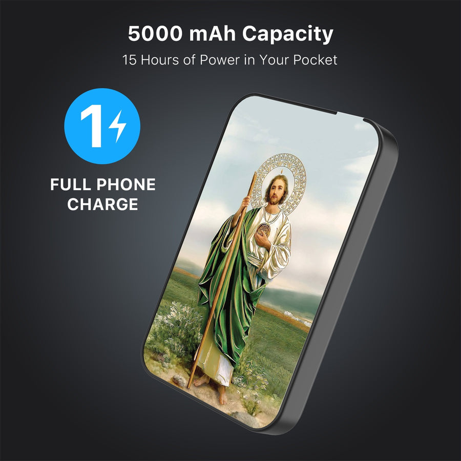 MyBat Design Lab 5000mAh Magnetic Wireless Power Bank - Black - Saint Judas - MPBBAT131-BK-138-8.jpg