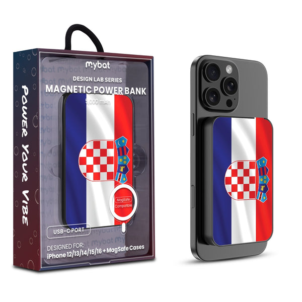 MyBat Design Lab 5000mAh Magnetic Wireless Power Bank - Black - Croatia Flag - MPBBAT131-BK-143-1.jpg