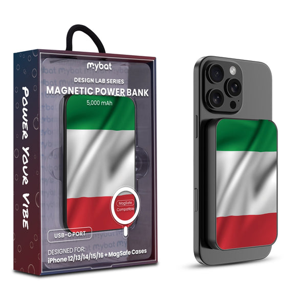MyBat Design Lab 5000mAh Magnetic Wireless Power Bank - Black - Italy Flag - MPBBAT131-BK-150-1.jpg