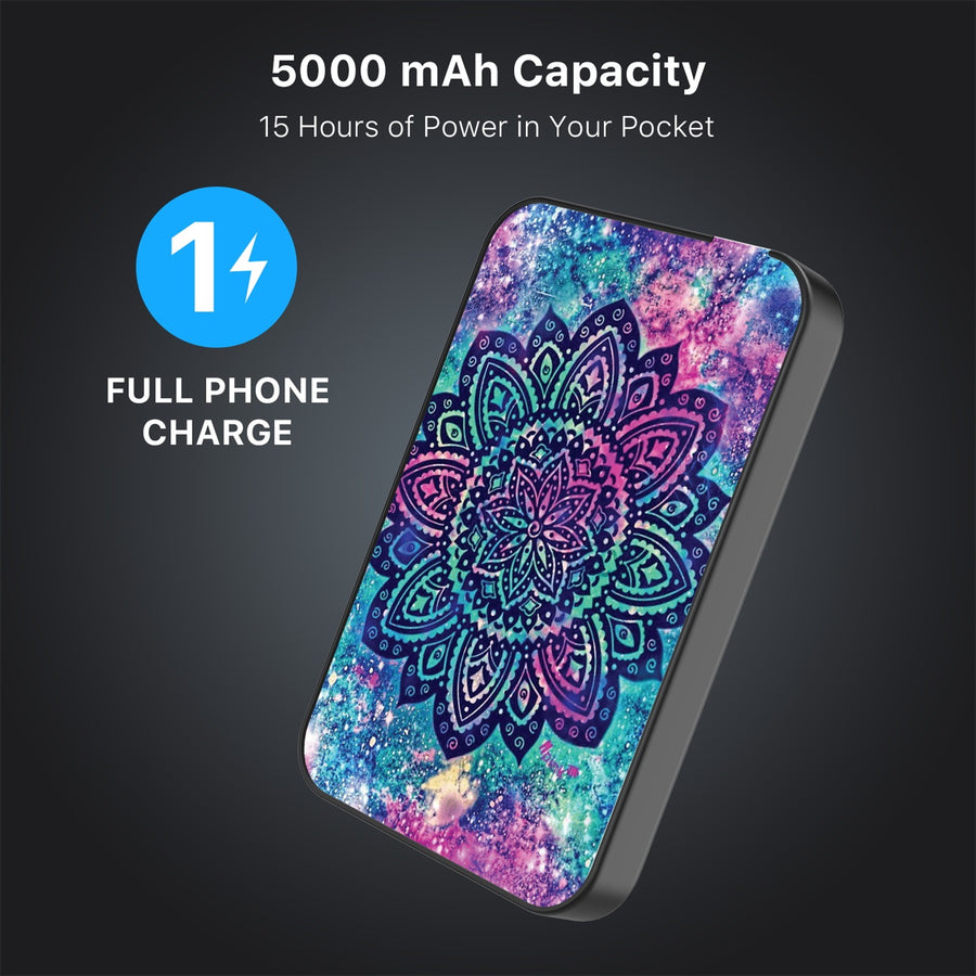 MyBat Design Lab 5000mAh Magnetic Wireless Power Bank - Black - Cosmic Mandala - MPBBAT131-BK-165-8.jpg
