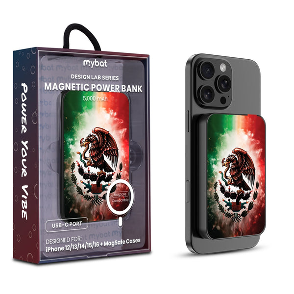 MyBat Design Lab 5000mAh Magnetic Wireless Power Bank - Black - Viva Mexico - MPBBAT131-BK-179-1.jpg