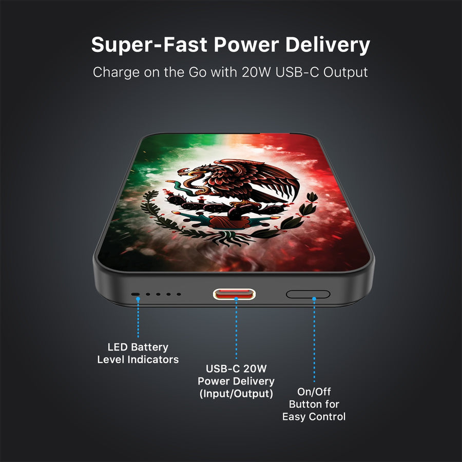 MyBat Design Lab 5000mAh Magnetic Wireless Power Bank - Black - Viva Mexico - MPBBAT131-BK-179-7.jpg