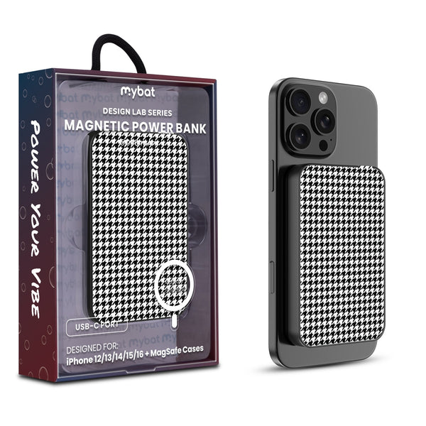 MyBat Design Lab 5000mAh Magnetic Wireless Power Bank - Black - Classic Houndstooth - MPBBAT131-BK-215-1.jpg