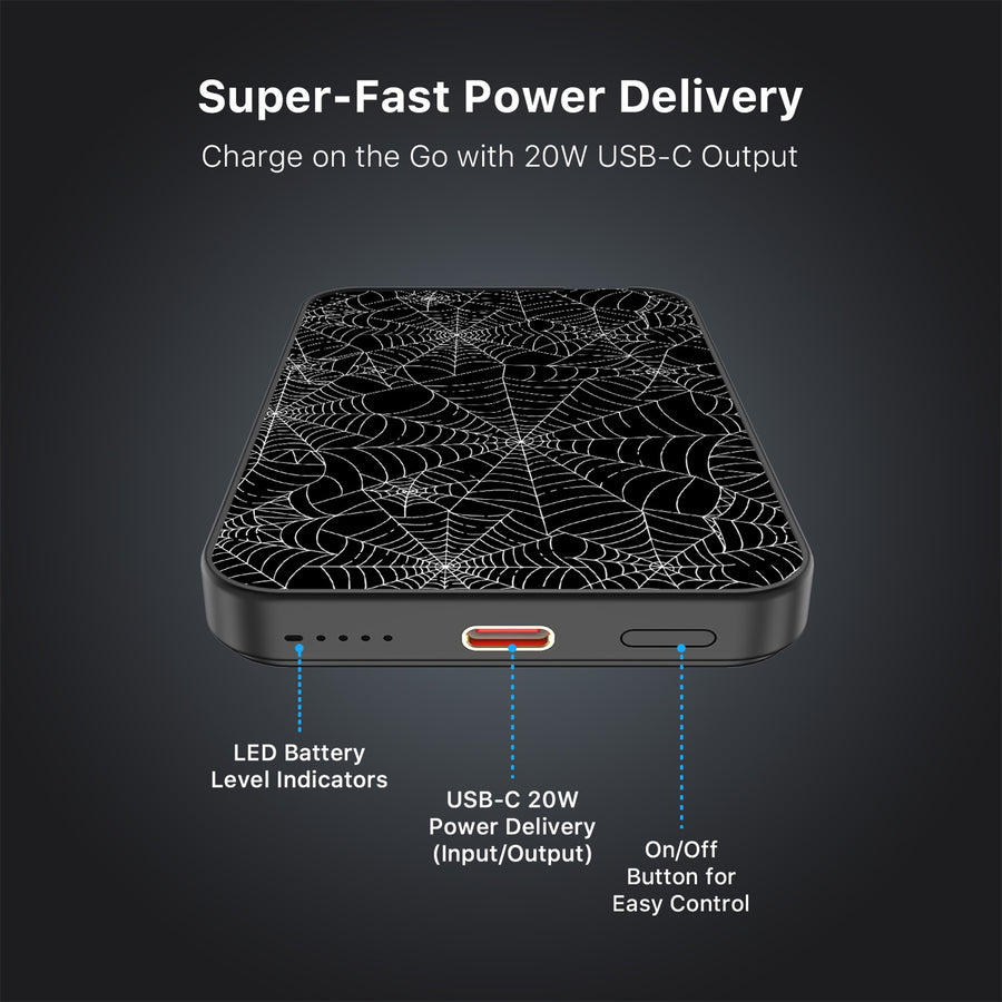 MyBat Design Lab 5000mAh Magnetic Wireless Power Bank - Black - Spider Web - MPBBAT131-BK-217-7.jpg