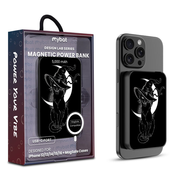 MyBat Design Lab 5000mAh Magnetic Wireless Power Bank - Black - Black Cat Magic - MPBBAT131-BK-223-1.jpg