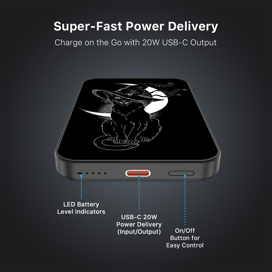 MyBat Design Lab 5000mAh Magnetic Wireless Power Bank - Black - Black Cat Magic - MPBBAT131-BK-223-7.jpg