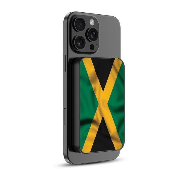 MyBat Design Lab 5000mAh Magnetic Wireless Power Bank - Black - Jamaica Flag - MPBBAT131-BK-310-2.jpg