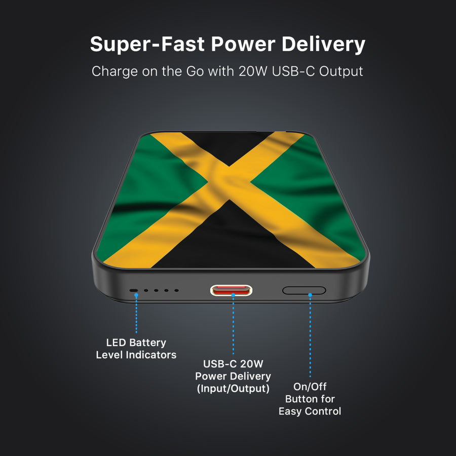 MyBat Design Lab 5000mAh Magnetic Wireless Power Bank - Black - Jamaica Flag - MPBBAT131-BK-310-7.jpg