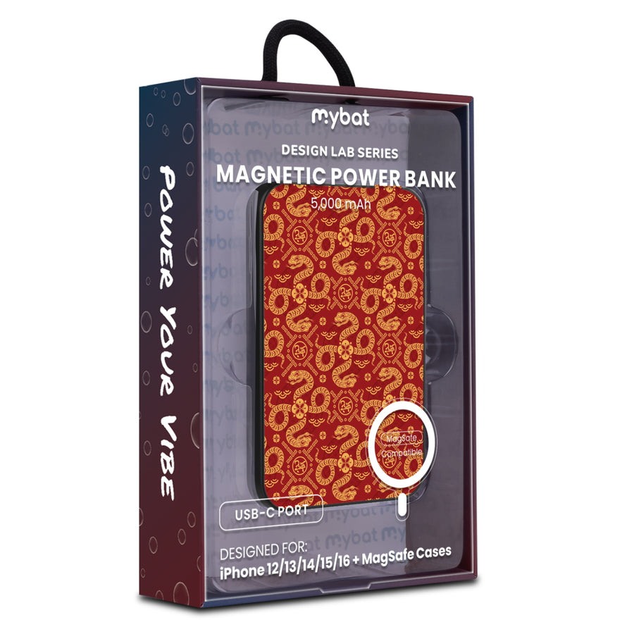 MyBat Design Lab 5000mAh Magnetic Wireless Power Bank - Black - Golden Snake Dance - MPBBAT131-BK-317-9.jpg