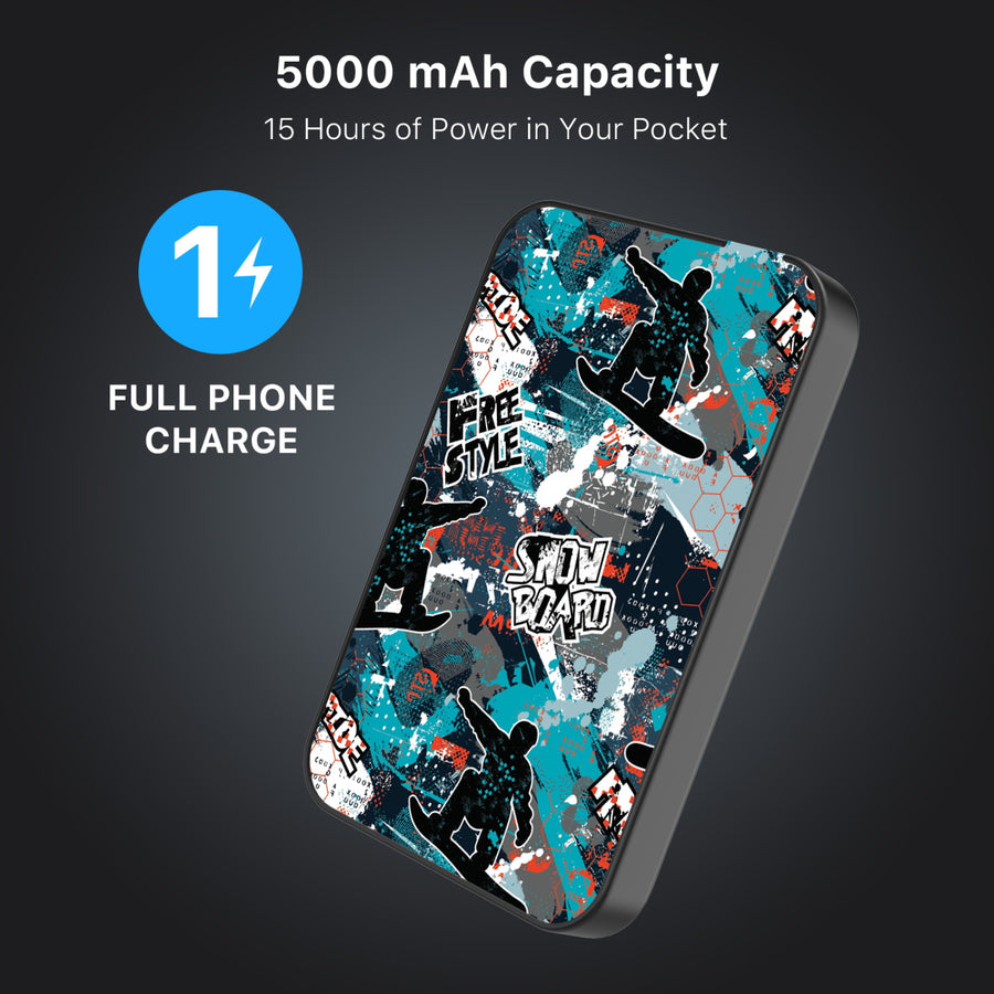 MyBat Design Lab 5000mAh Magnetic Wireless Power Bank - Black - Shredding Freestyle - MPBBAT131-BK-326-8.jpg