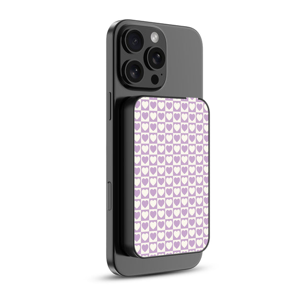 MyBat Design Lab 5000mAh Magnetic Wireless Power Bank - Black - Heart Grid - MPBBAT131-BK-339-2.jpg