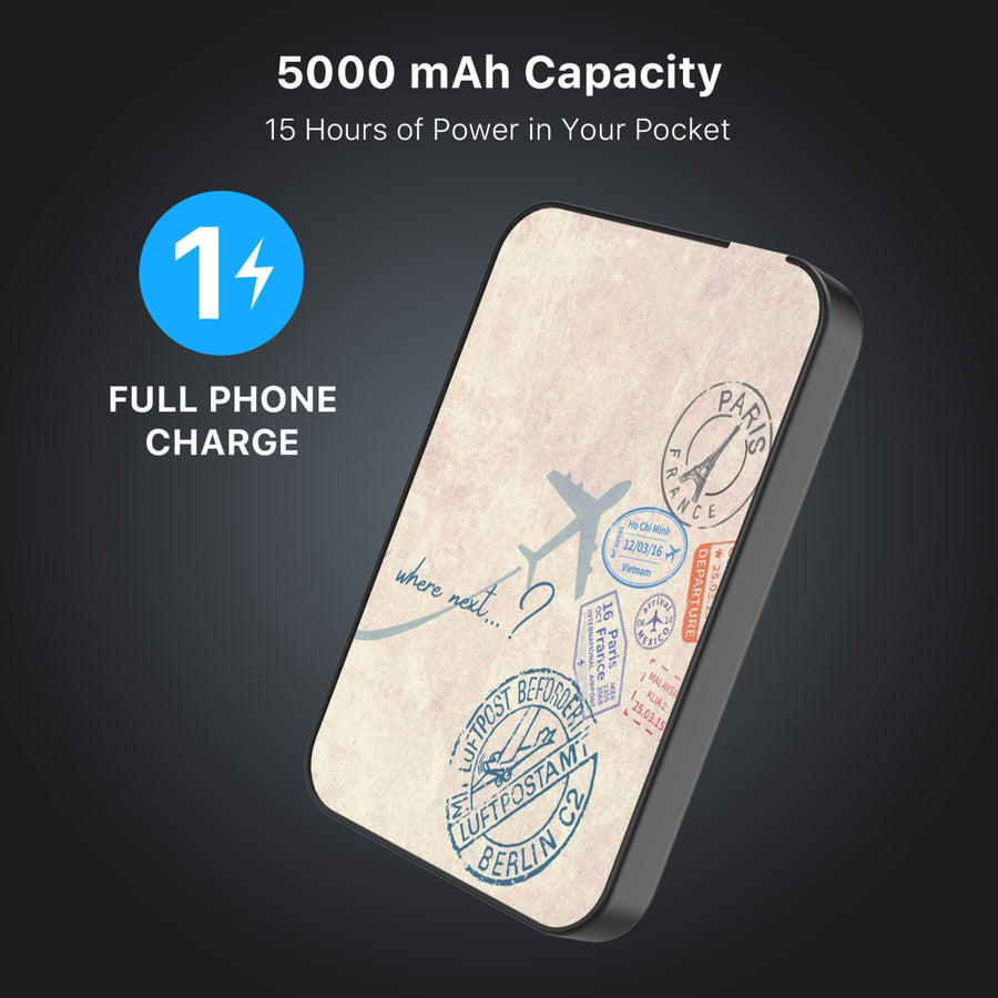 MyBat Design Lab 5000mAh Magnetic Wireless Power Bank - Black - Passport Stamps - MPBBAT131-BK-371-8.jpg