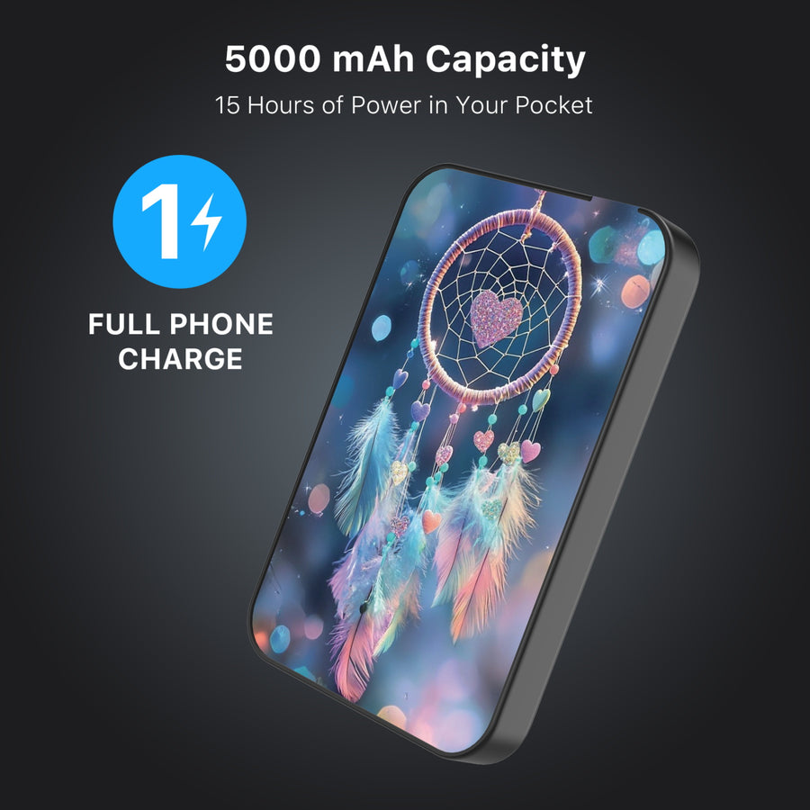 MyBat Design Lab 5000mAh Magnetic Wireless Power Bank - Black - Pastel Dreamcatcher - MPBBAT131-BK-376-8.jpg