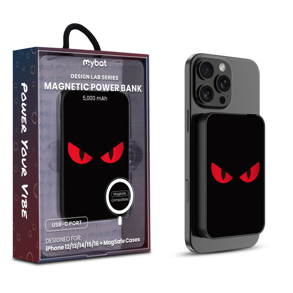 MyBat Design Lab 5000mAh Magnetic Wireless Power Bank - Black - Red Eyes - MPBBAT131-BK-400-1.jpg