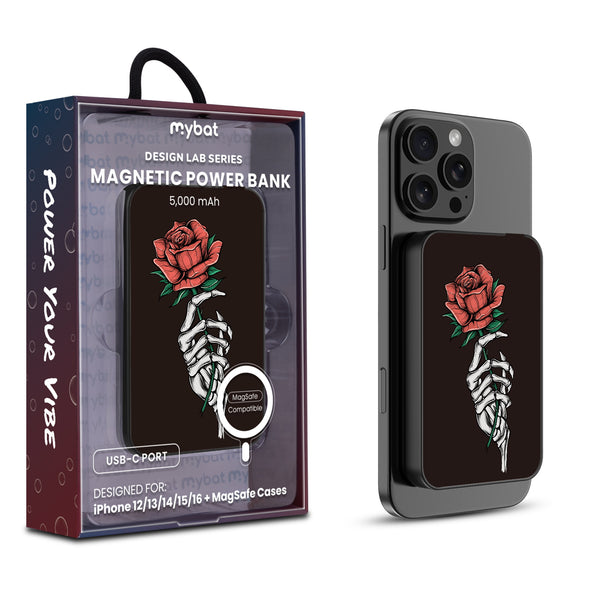 MyBat Design Lab 5000mAh Magnetic Wireless Power Bank - Black - Eternal Rose - MPBBAT131-BK-402-1.jpg