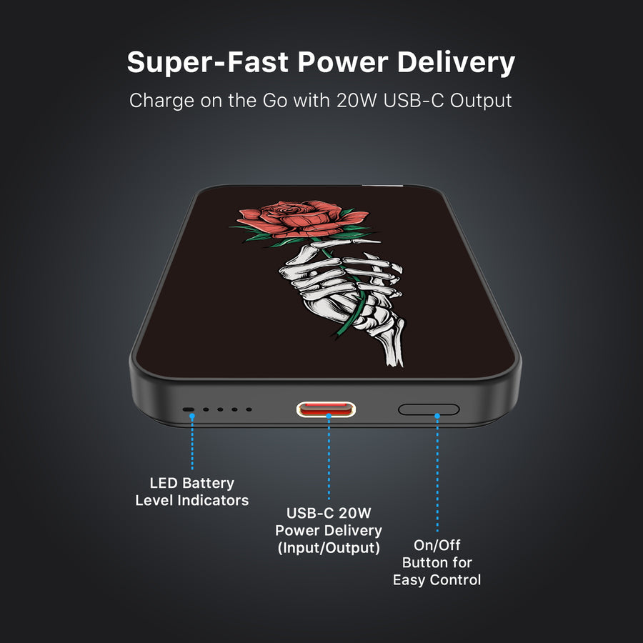 MyBat Design Lab 5000mAh Magnetic Wireless Power Bank - Black - Eternal Rose - MPBBAT131-BK-402-7.jpg