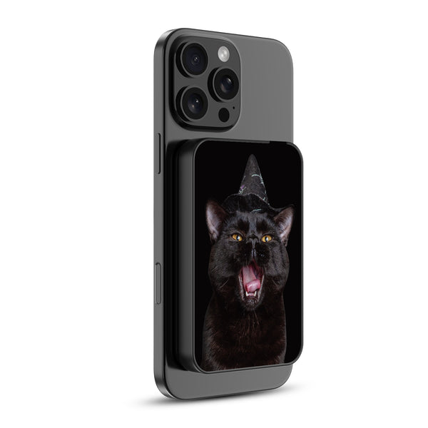 MyBat Design Lab 5000mAh Magnetic Wireless Power Bank - Black - Witch’s Cat - MPBBAT131-BK-403-2.jpg