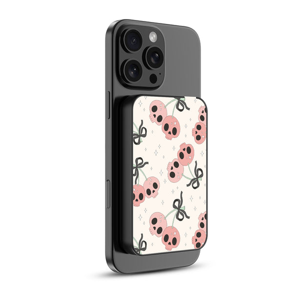 MyBat Design Lab 5000mAh Magnetic Wireless Power Bank - Black - Cherry Skulls - MPBBAT131-BK-408-2.jpg