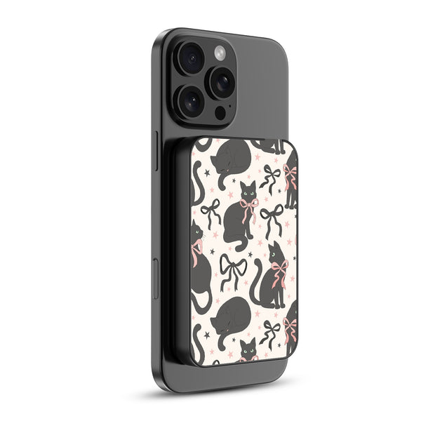 MyBat Design Lab 5000mAh Magnetic Wireless Power Bank - Black - Coquette Cat - MPBBAT131-BK-410-2.jpg