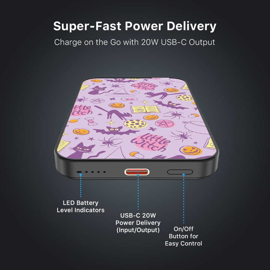 MyBat Design Lab 5000mAh Magnetic Wireless Power Bank - Black - Little Witch - MPBBAT131-BK-413-7.jpg