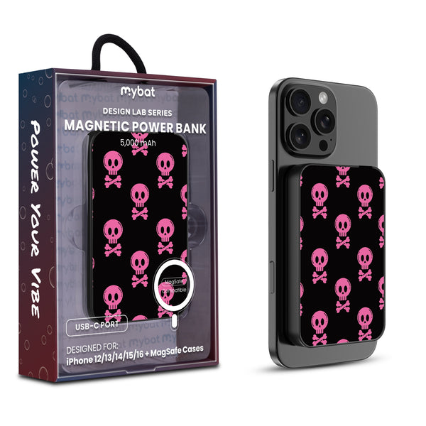 MyBat Design Lab 5000mAh Magnetic Wireless Power Bank - Black - Pretty Poison - MPBBAT131-BK-416-1.jpg