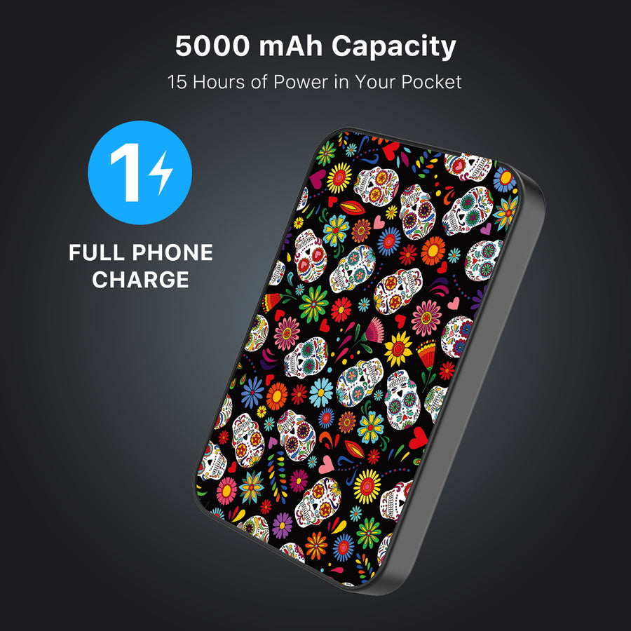 MyBat Design Lab 5000mAh Magnetic Wireless Power Bank - Black - Fiesta Skulls - MPBBAT131-BK-421-8.jpg