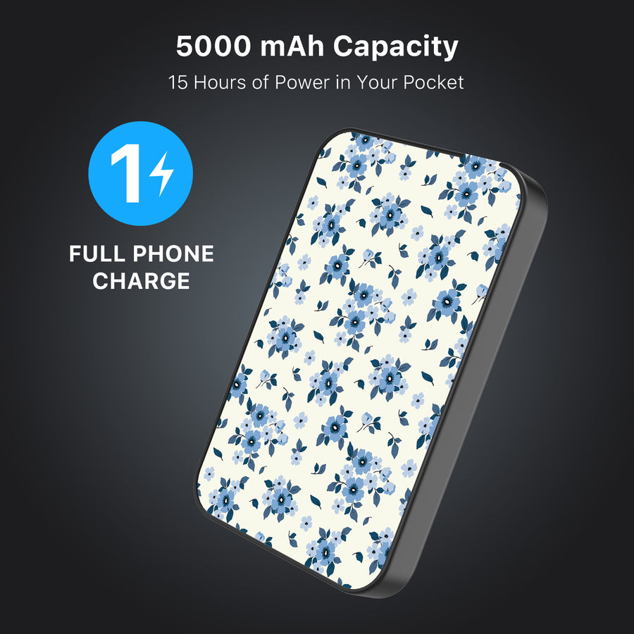 MyBat Design Lab 5000mAh Magnetic Wireless Power Bank - Black - Porcelain Petals - MPBBAT131-BK-437-8.jpg