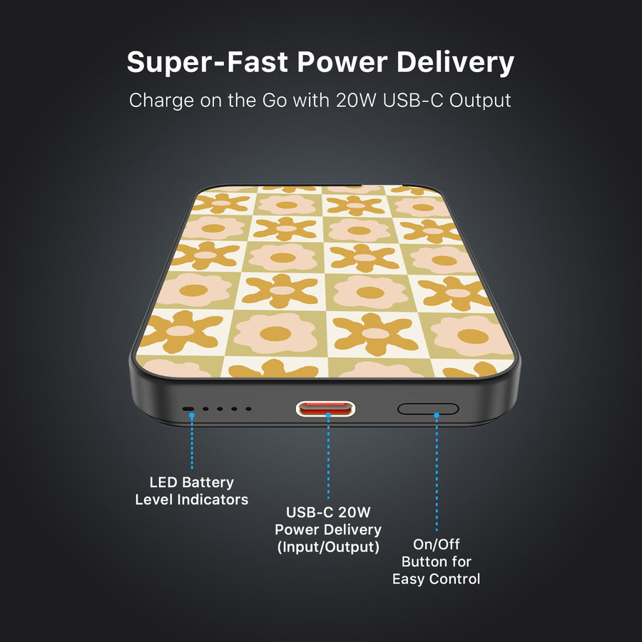 MyBat Design Lab 5000mAh Magnetic Wireless Power Bank - Black - Flower Grid - MPBBAT131-BK-441-7.jpg