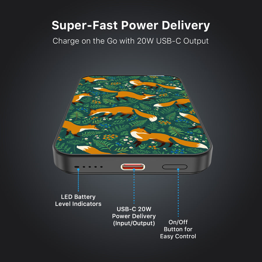 MyBat Design Lab 5000mAh Magnetic Wireless Power Bank - Black - Frolicking Fox - MPBBAT131-BK-443-7.jpg